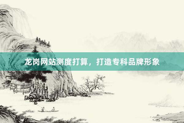 龙岗网站测度打算，打造专科品牌形象